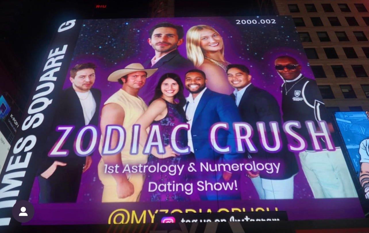 zodiac crush movie billboard new york new york manhattan times square