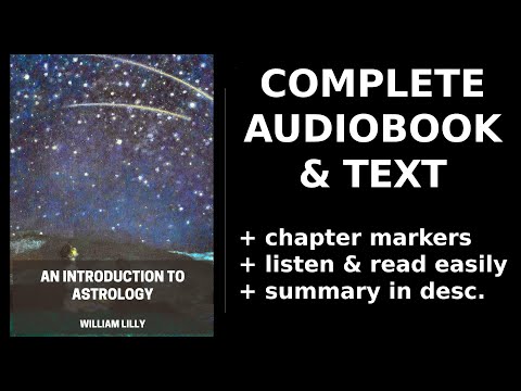 An Introduction to Astrology ❤️ By William Lilly. FULL Audiobook