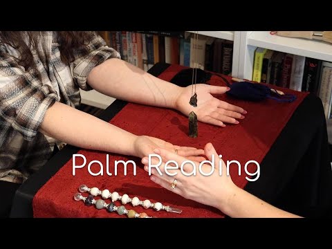 ASMR – Palm Reading and Energy Clearing with Gemstones on a Viewer