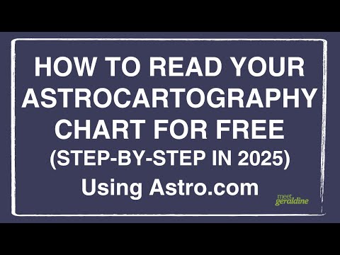 How To Read Your Astrocartography Chart for FREE (2025)