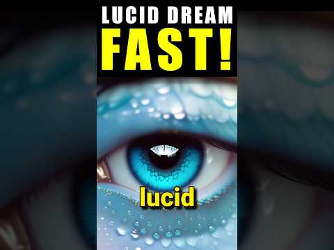The Fastest Way to Lucid Dream (Technique) #luciddream